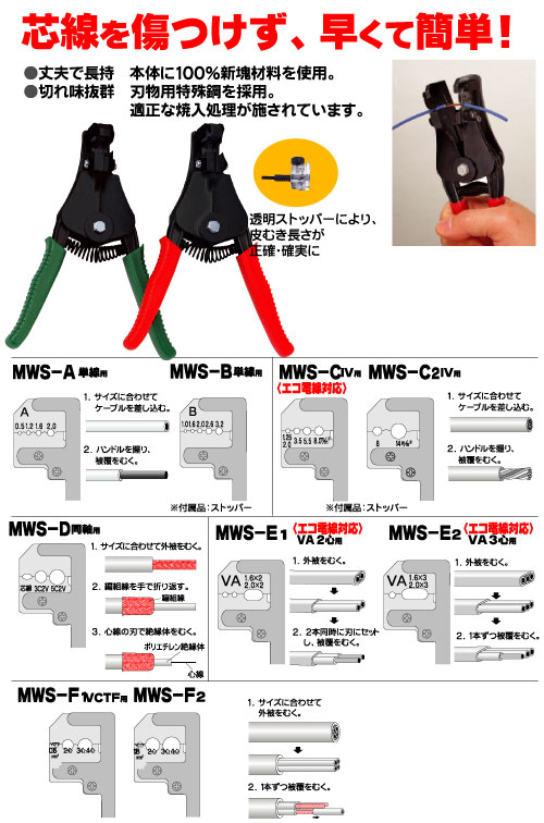 MWS-F2脫皮鉗