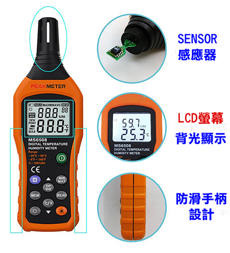PM6508溫濕度計